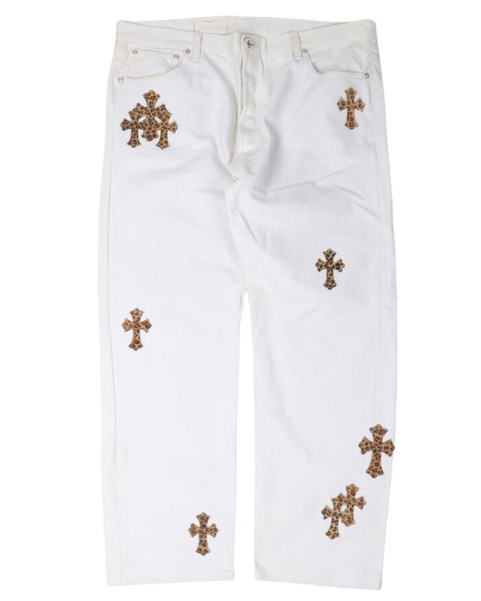 Chrome Hearts Levi’s Leopard Cross Patch Jeans