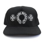 Chrome Hearts Horseshoe Denim Baseball Hat – Black